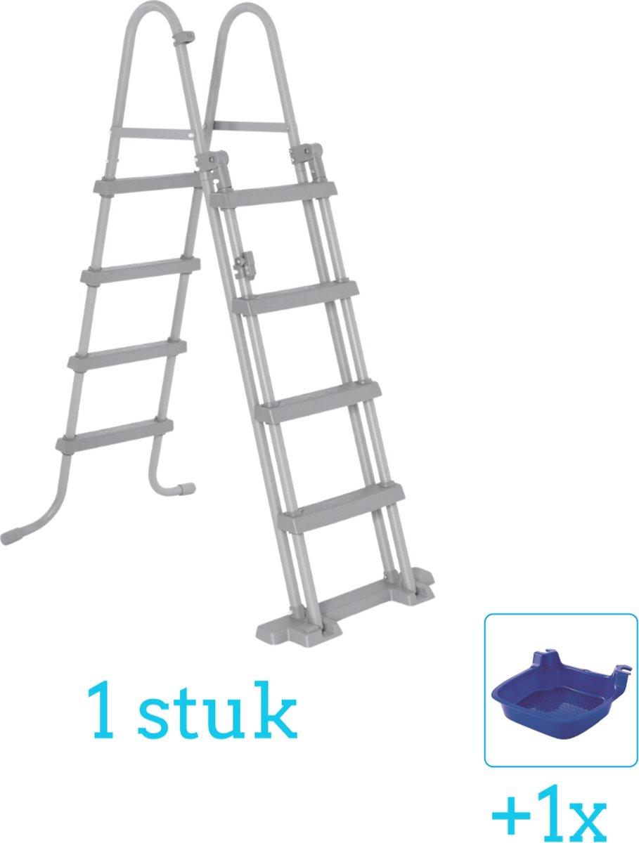   Flowclear - Zwembadtrap - 122 cm inclusief   Voetenbad (1 stuks)