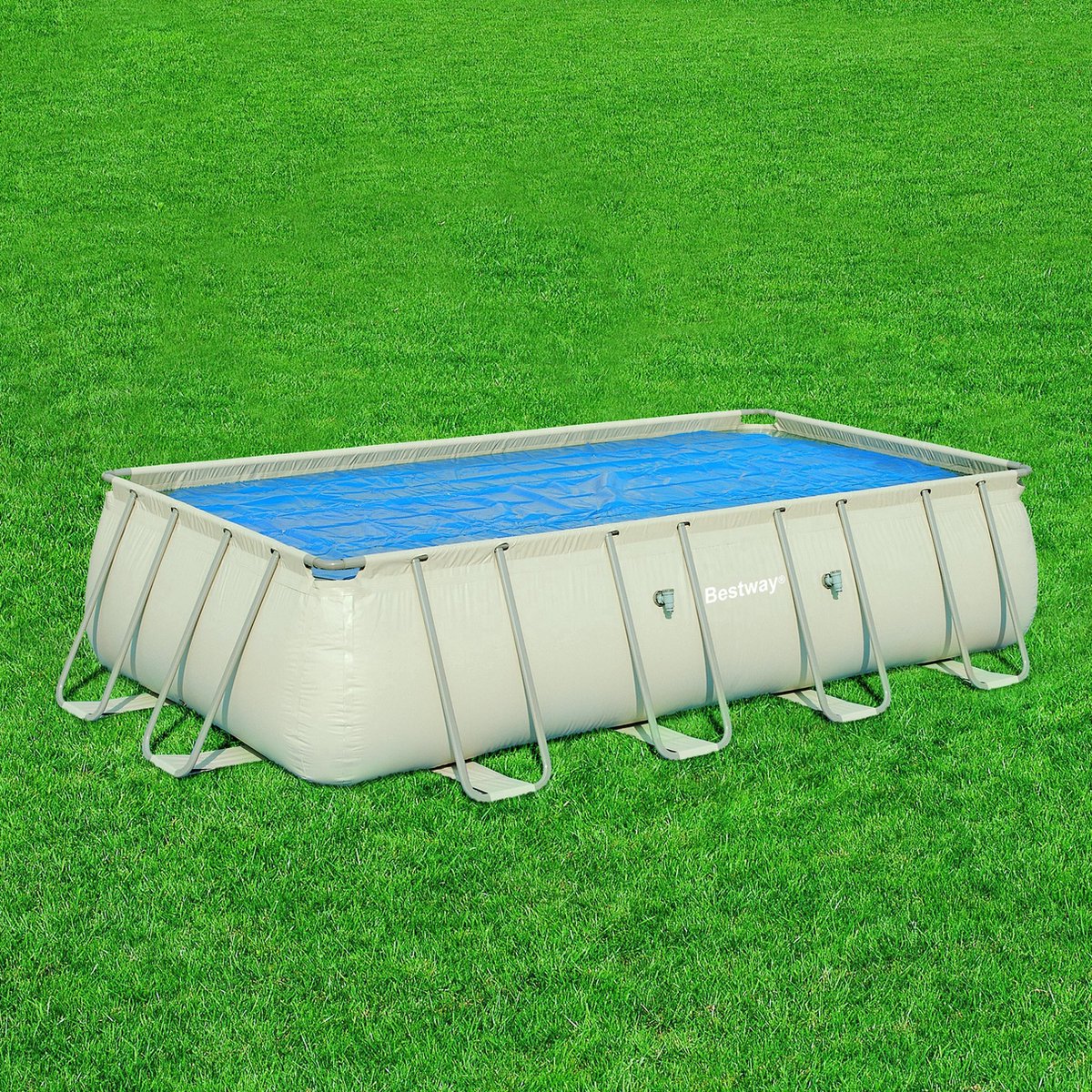 Bestway Intex Solar Pool Cover 549x274cm Rectangular - isolerende zomerafdekking afdekzeil isolatie afdekking zwembad