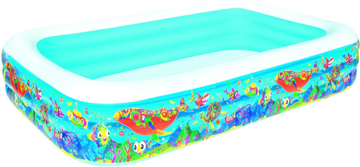   Kinderbad jumbopool 305 x 183 x 56 cm vissen