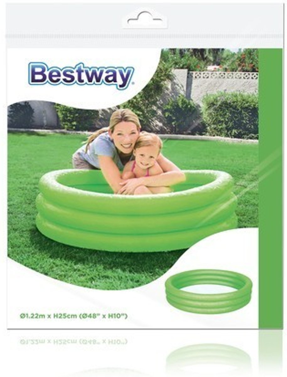 Bestway Kinderbad rond play pool 122 Groen