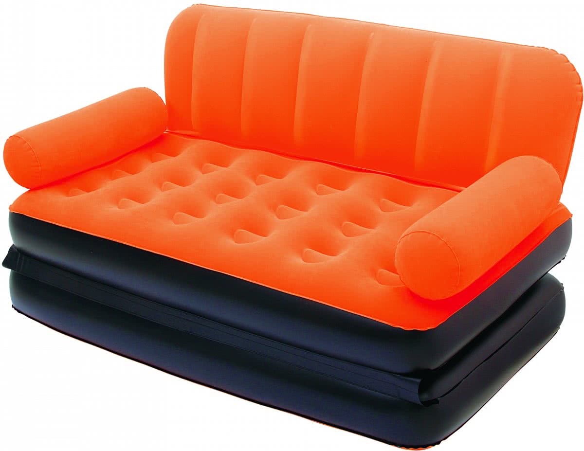 Bestway Opblaasbare Bank Met Pomp Oranje 188 X 152 X 64 Cm