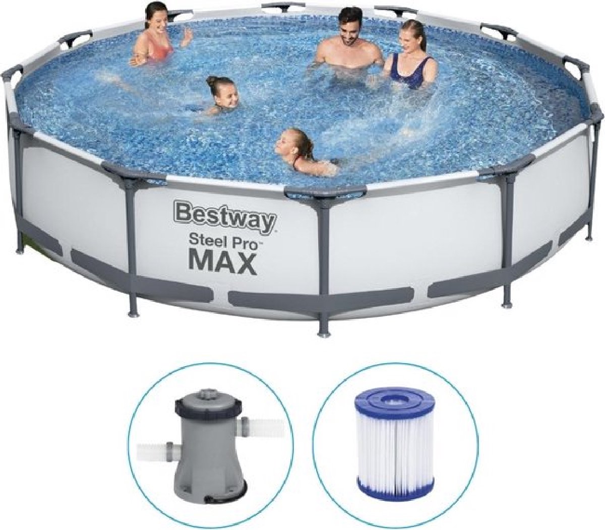 Bestway Steel Pro MAX Zwembad - √ò 366 x 76cm