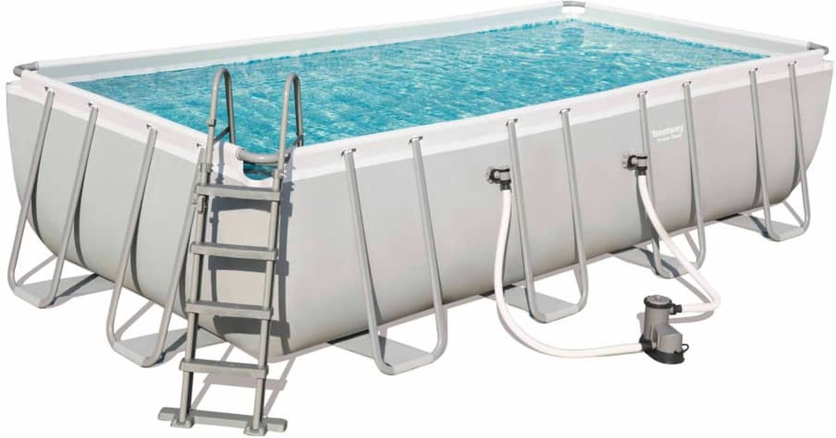   Zwembadset Mistral rechthoekig 549x274 cm grijs