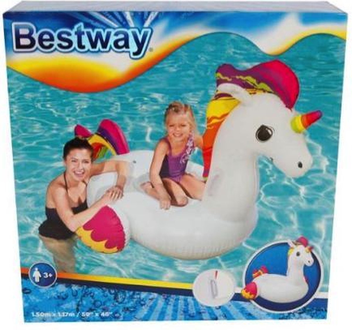 Bestway opblaasfiguur Eenhoorn - 150 x 117 centimeter