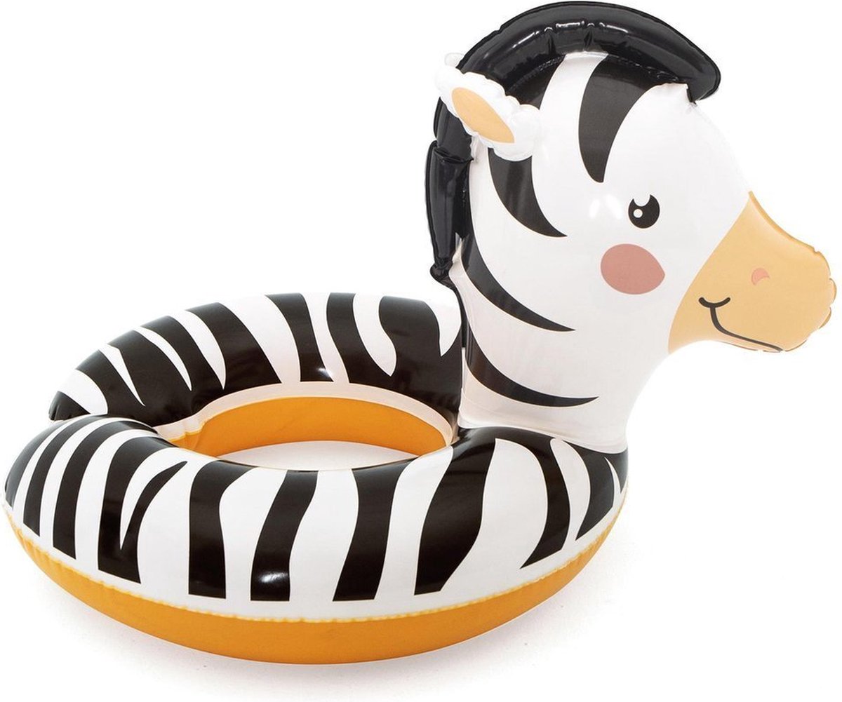 Bestway® Zwemband – SAFARI ZEBRA - Schattige Opblaasbare Zwemring Zèbre– Ø 54 cm