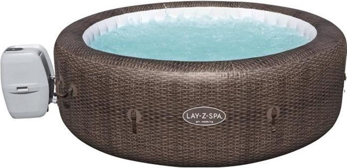 Lay-Z-Spa St Moritz opblaasbare spa, 5/7 plaatsen, diameter 216 x 71 cm, 180 luchtjets