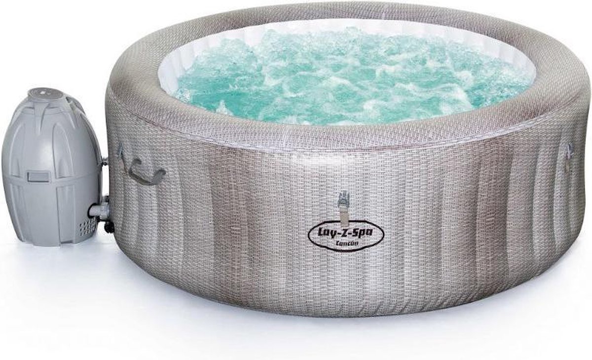 Lay-Z-Spa ™ whirlpool Cancun AirJet ™, ronde, grijze rotan-look 180 x 66 cm