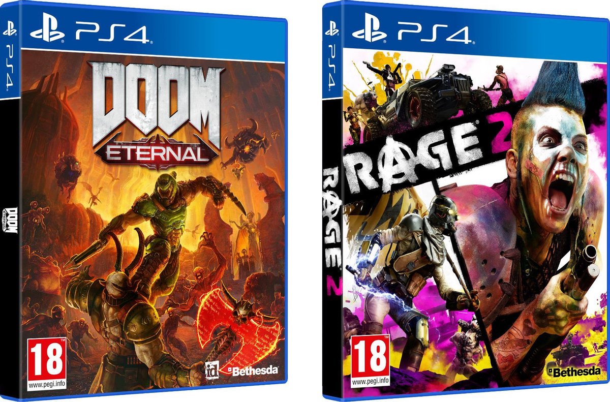 Doom Eternal + Rage 2 Double Pack PS4