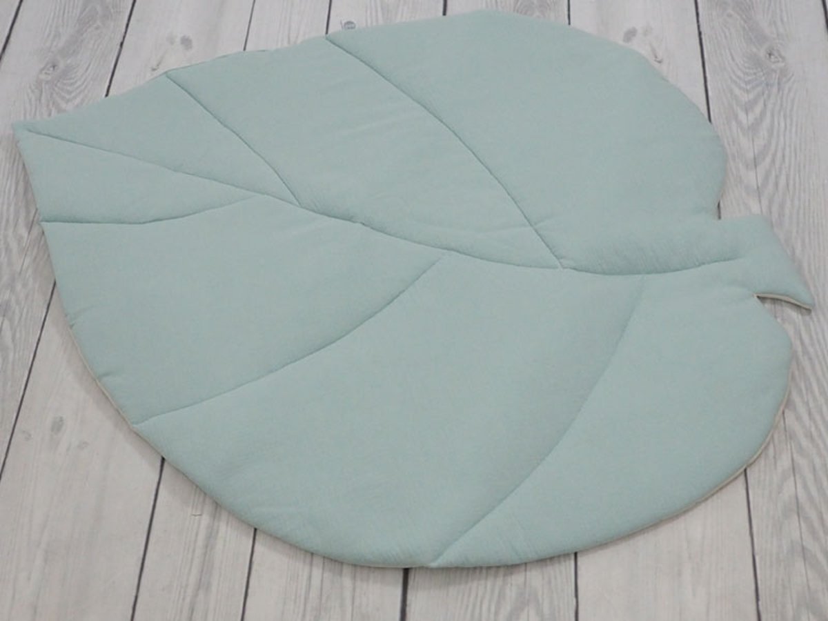 Betulli Speelkleed Mousseline Herfstblad Dusty Mint - Speelmat - Kinderkamer - Vloerkleed