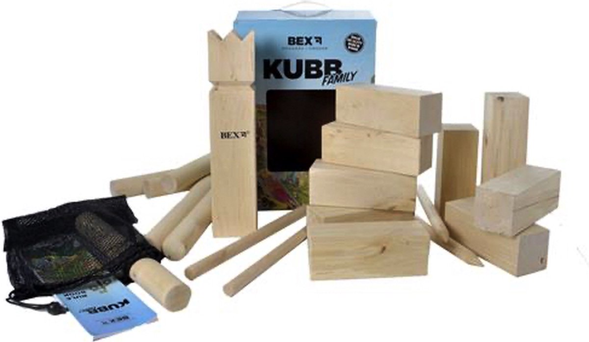   Kubb Family - berkenhout - familiespel