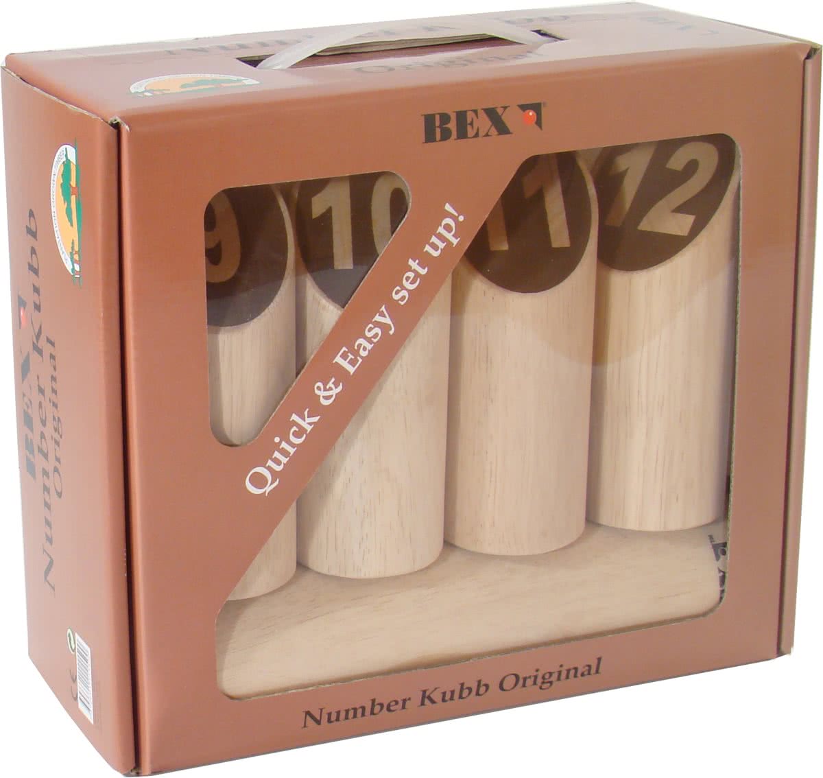 Bex Kubb Number Original - Rubberhout