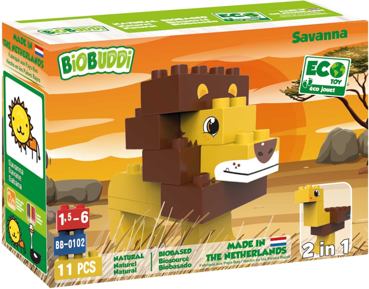 Biobuddi Bouwpakket Wildlife Savanna 11-delig (bb-0102)