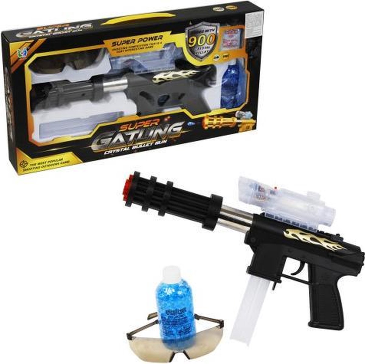 WATERBAL GEWEER - Super Gatling Crystal Bullet Gun - Waterballetjes Pistool