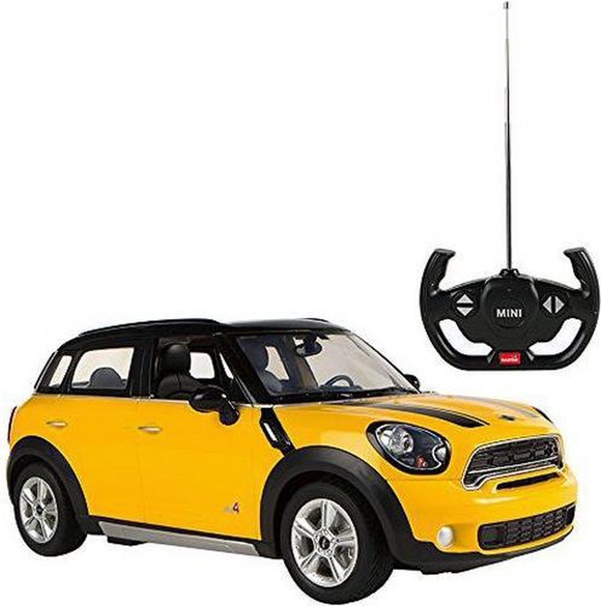 Op Afstand Bestuurbare Auto Mini Countryman Geel 1:14 (Refurbished A+)