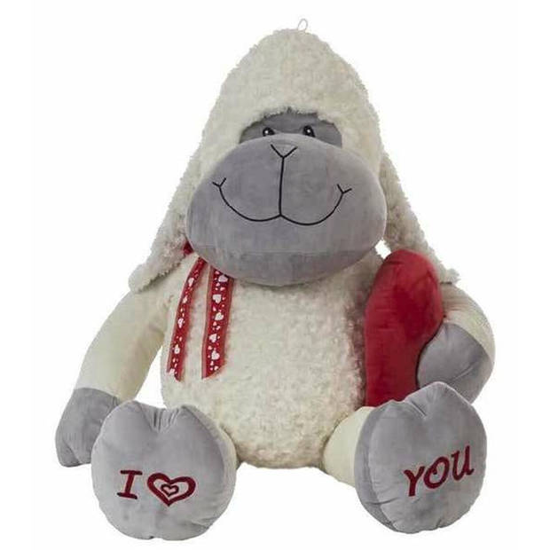 Knuffel Amour 38 cm Hart Schaap