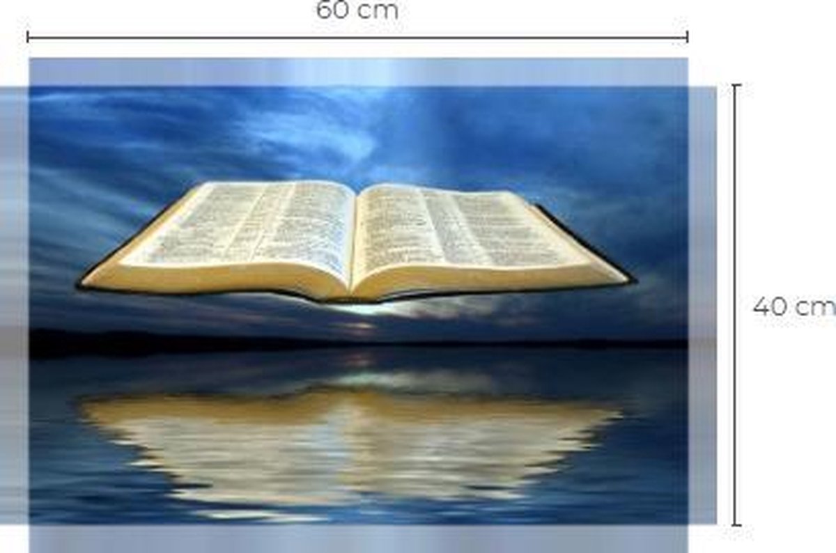 Bible - God - Reflectie - Canvas - woonkamer - Slaapkamer - Doeken - Canvas