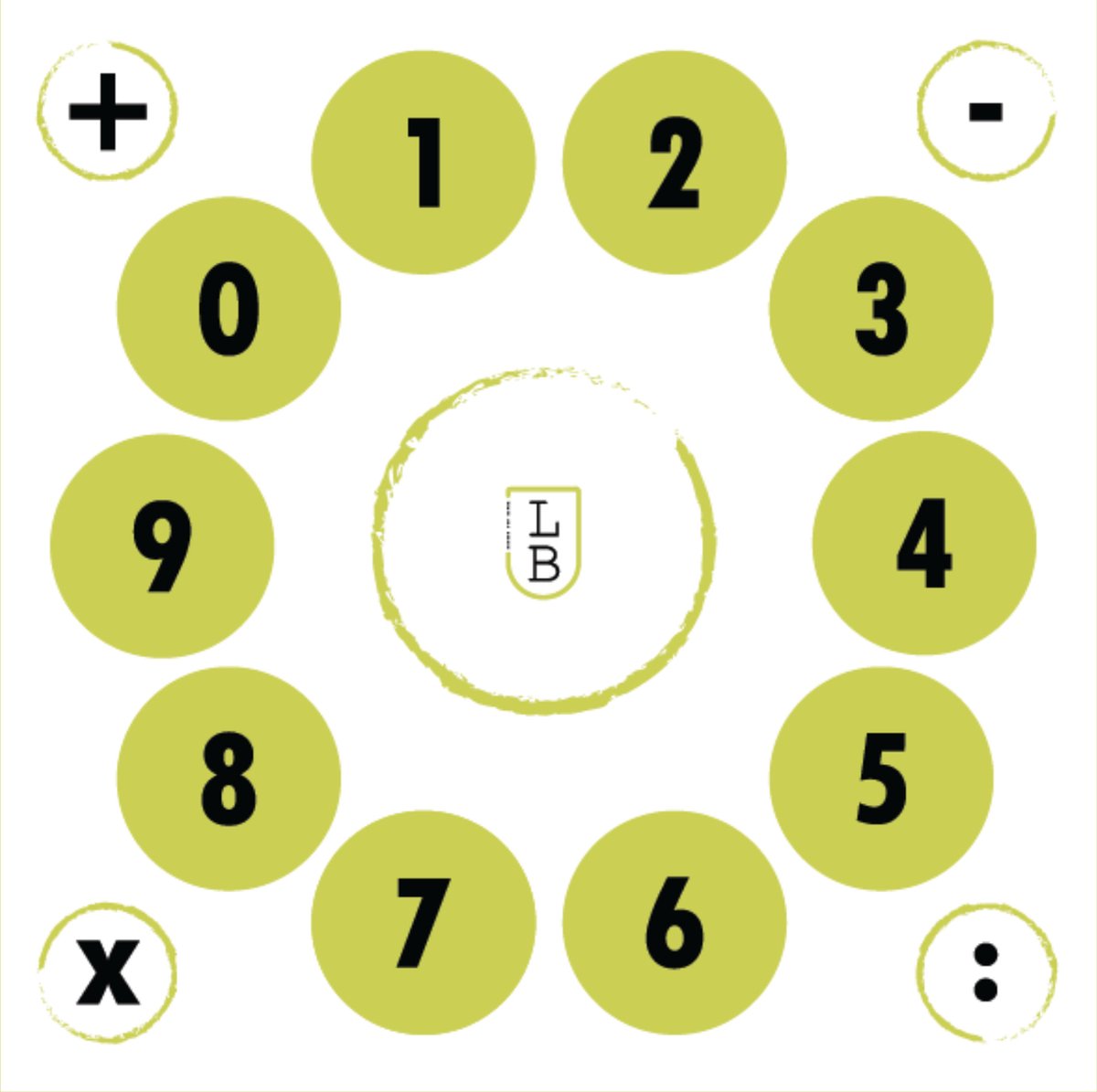 SPRINGSPEL - 1 x 1 meter - Rekenen - Cijfers - Bewegend leren - Spelend leren - Peuter - Voor binnen en buiten - Onderwijs