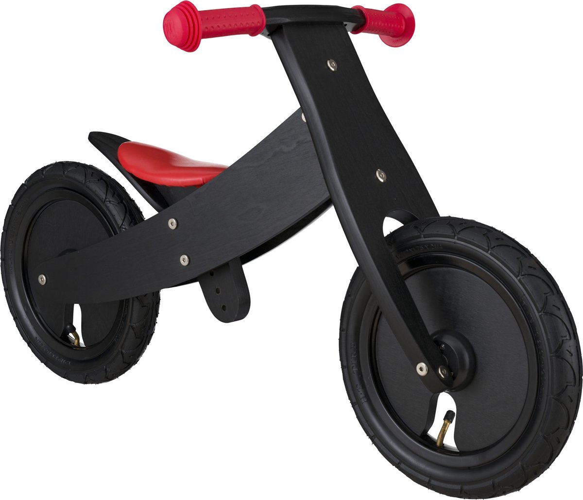 Bikestar 2 in 1 meegroei loopfiets 12 inch, zwart