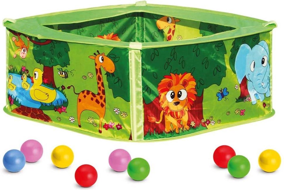 Bino Ballenbakset Junior 75 X 30 Cm Groen 50-delig