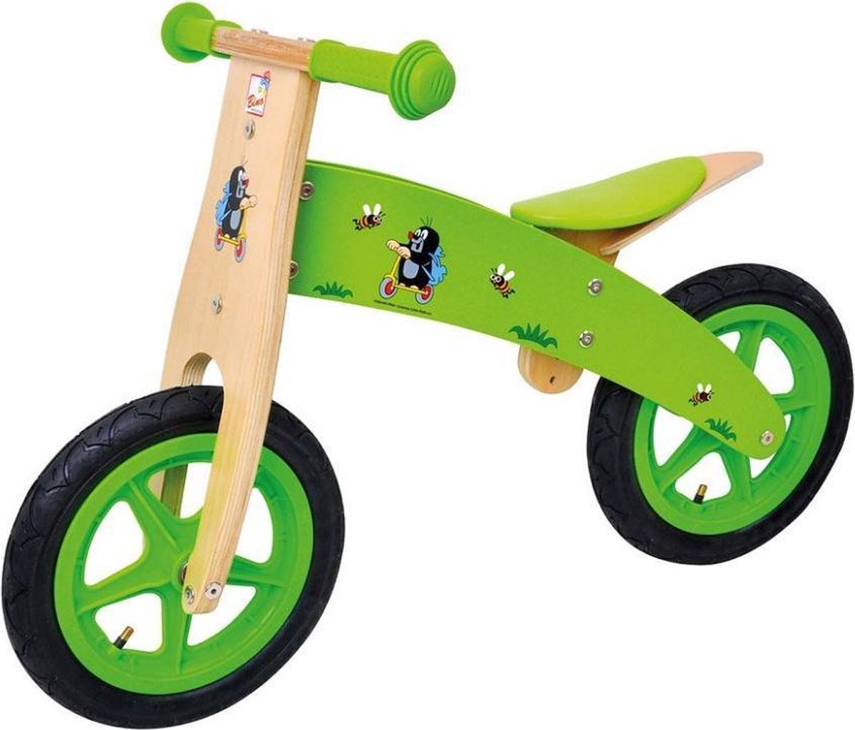   Mole houten loopfiets - junior - Groen - 12 inch