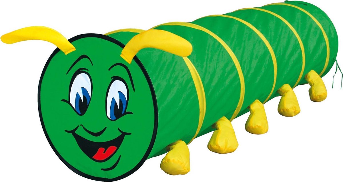   Speeltunnel Caterpillar Junior 180 X 48 Cm Polyester Groen