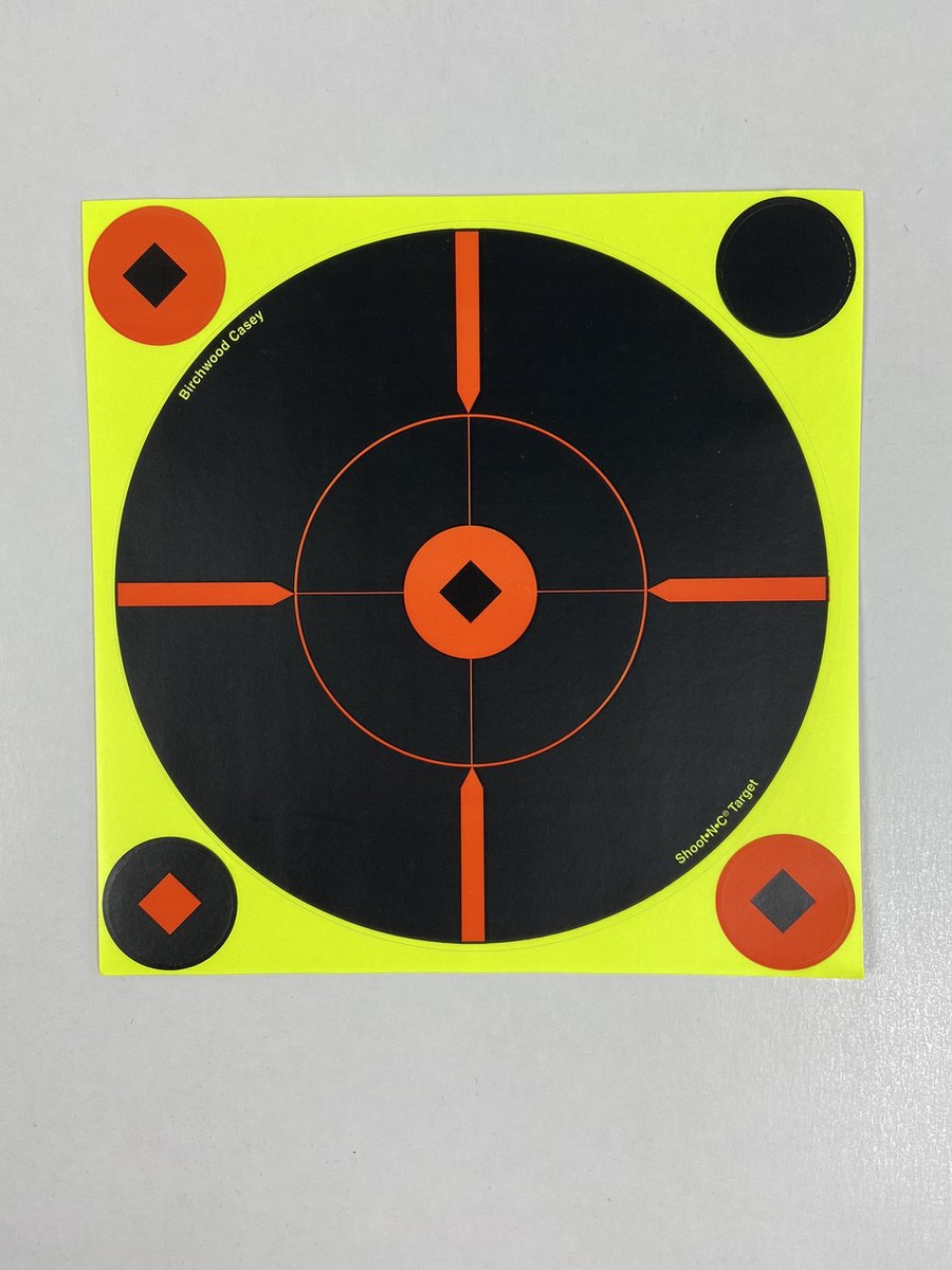 Birchwood Casey Shoot-N-C 8″ Bull’s-Eye BMW Target 50 Pack