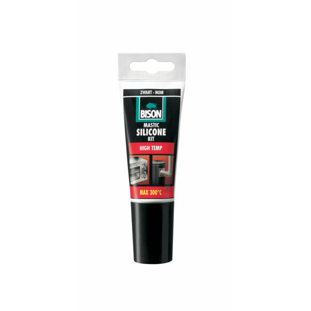 Bison - Siliconenkit High Temp Zwart Tube 60 ml