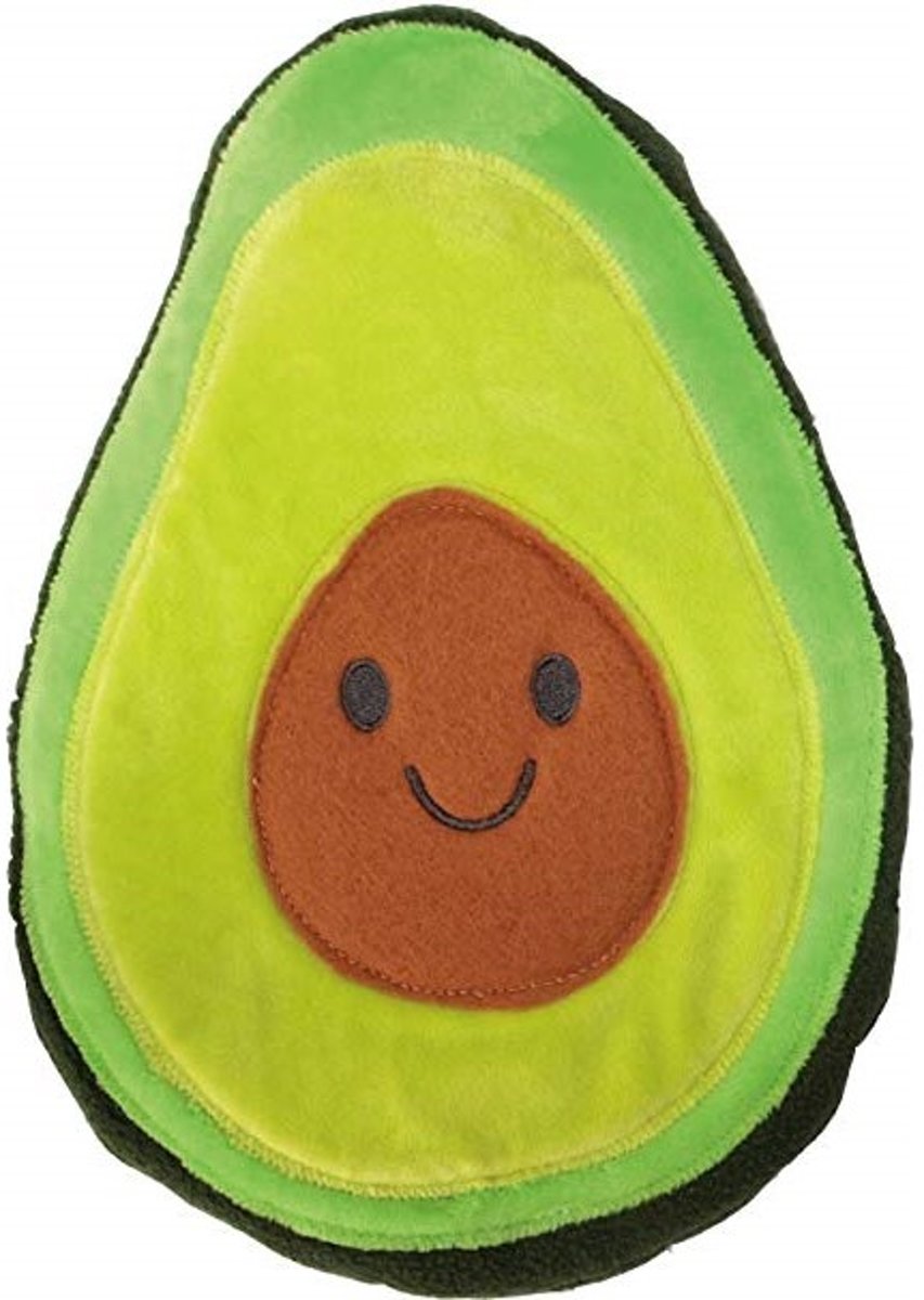 Bitten Avocado Handwarmer Pocket Size gevuld met lavendel Magnetron - Warmteknuffel