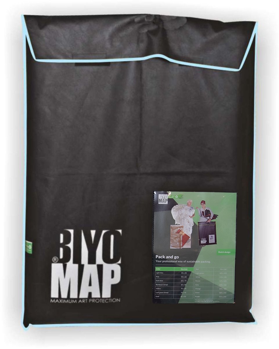   Duurzame Schilderij Transporthoes – Professionele Kunstbescherming – Waterafstotend, Ademend, Milieuvriendelijk – Alternatief voor Bubbelplastic - 40x50 cm