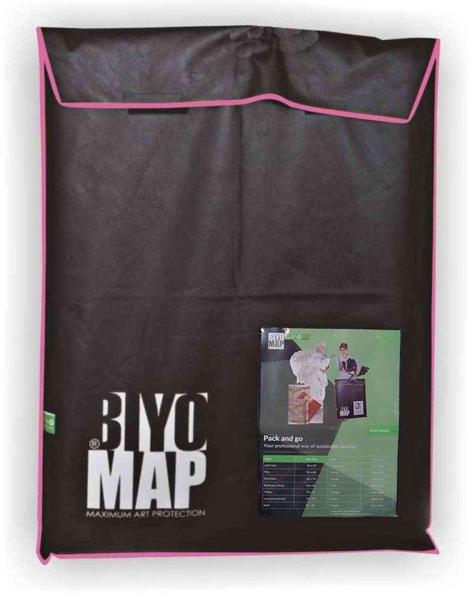   Duurzame Schilderij Transporthoes – Professionele Kunstbescherming – Waterafstotend, Ademend, Milieuvriendelijk – Alternatief voor Bubbelplastic - 50x60 cm