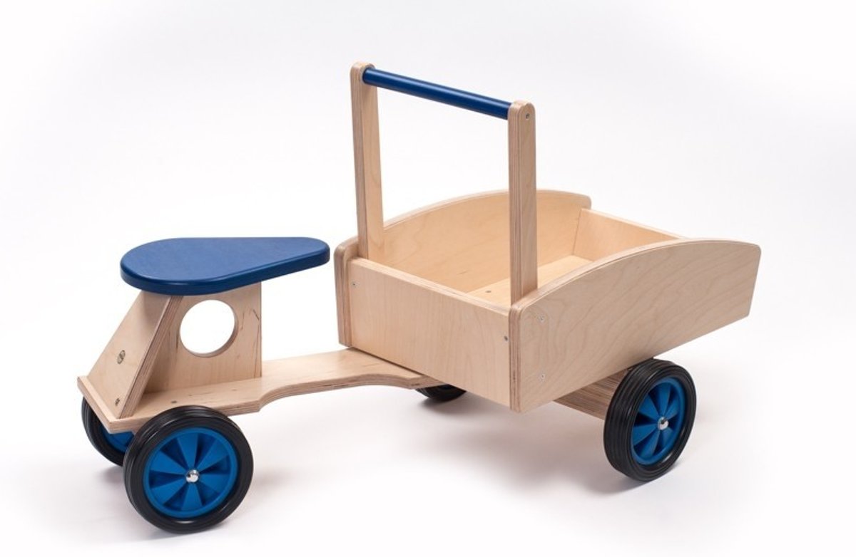 Houten Bakfiets Blauw