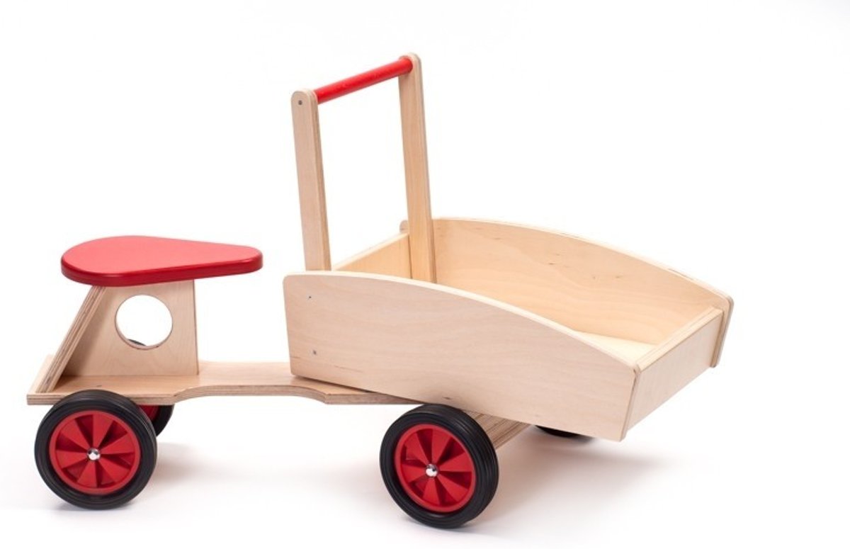 Houten Bakfiets Rood