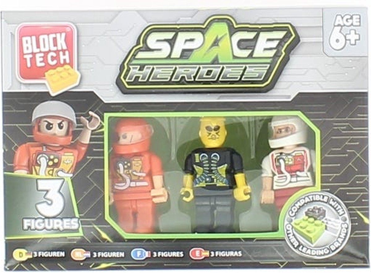 Block Tech Figures Space Heroes 3 pack