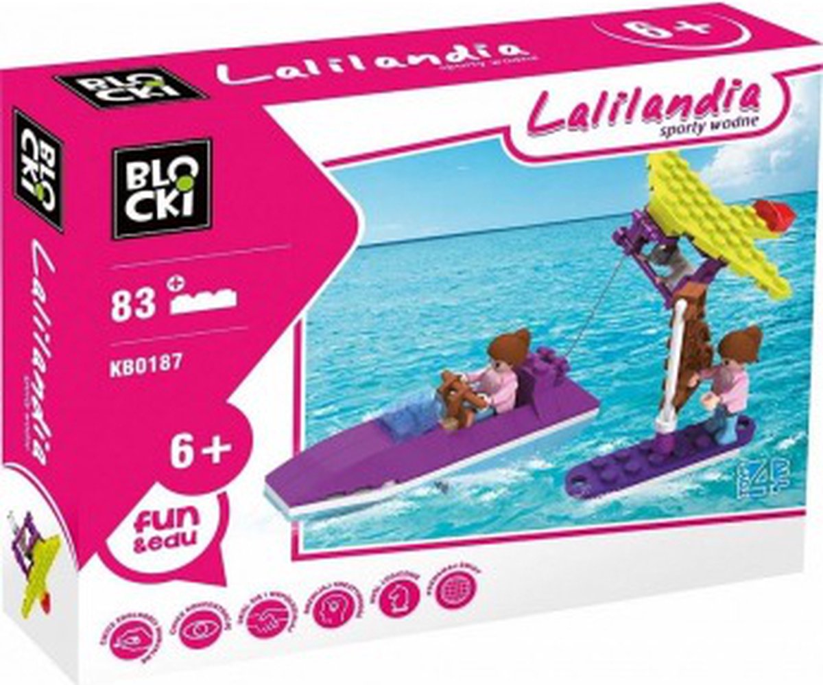 Blocki Lalilandia Speedboot Bouwstenen - KB0187 - 83 onderdelen