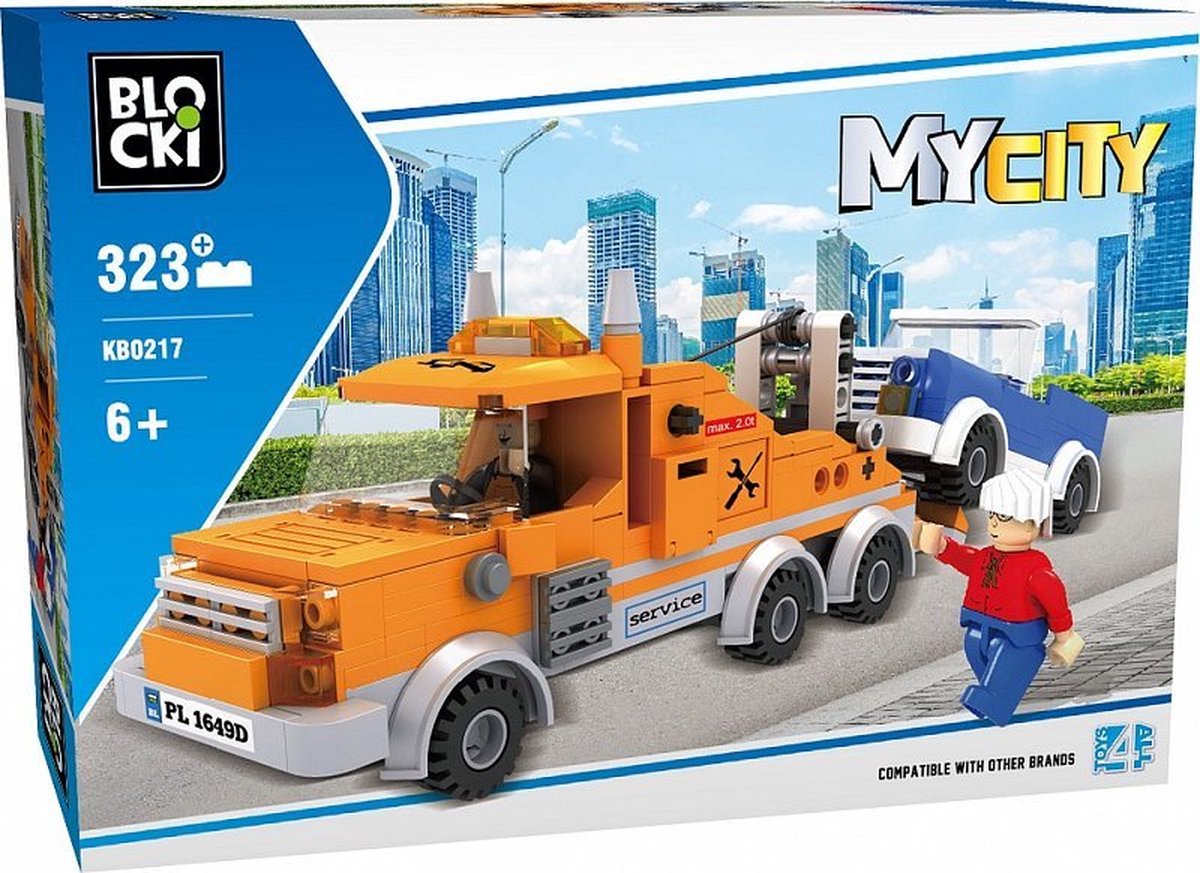 Blocki MyCity Sleepwagen Bouwstenen - KB0217 - 323 onderdelen