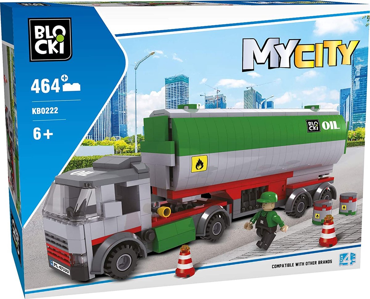 Blocki MyCity Tankauto Bouwstenen - KB0222 - 464 onderdelen