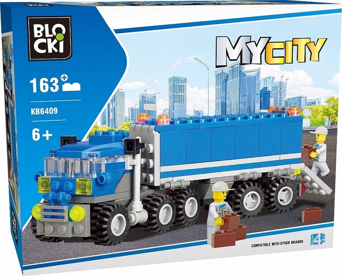 Blocki MyCity Vrachtwagen Bouwstenen - KB6409 - 163 onderdelen