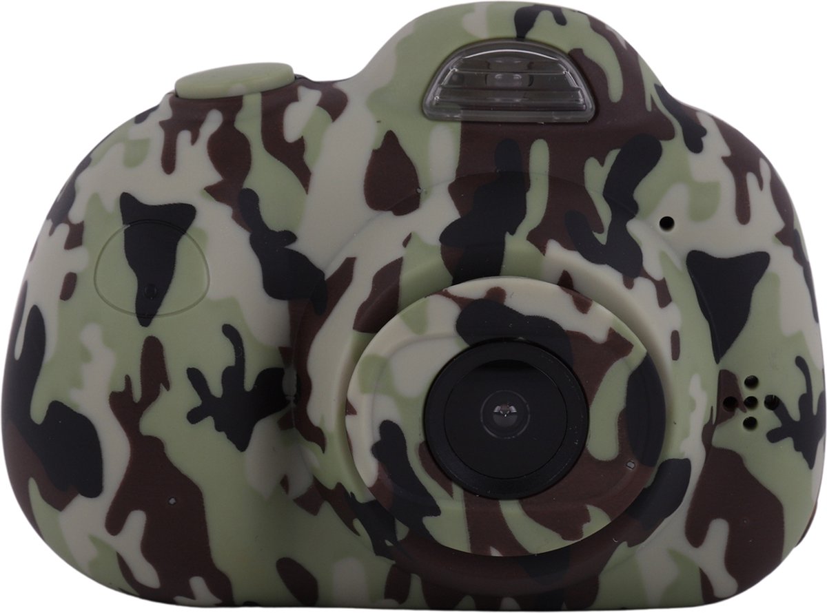 Blossombel Digitale Kindercamera met 32 GB SD - Kaart - kids camera - videotoestel voor kinderen - 1080P - USB Oplaadbaar - Camouflage - cadeau  voor kinderen