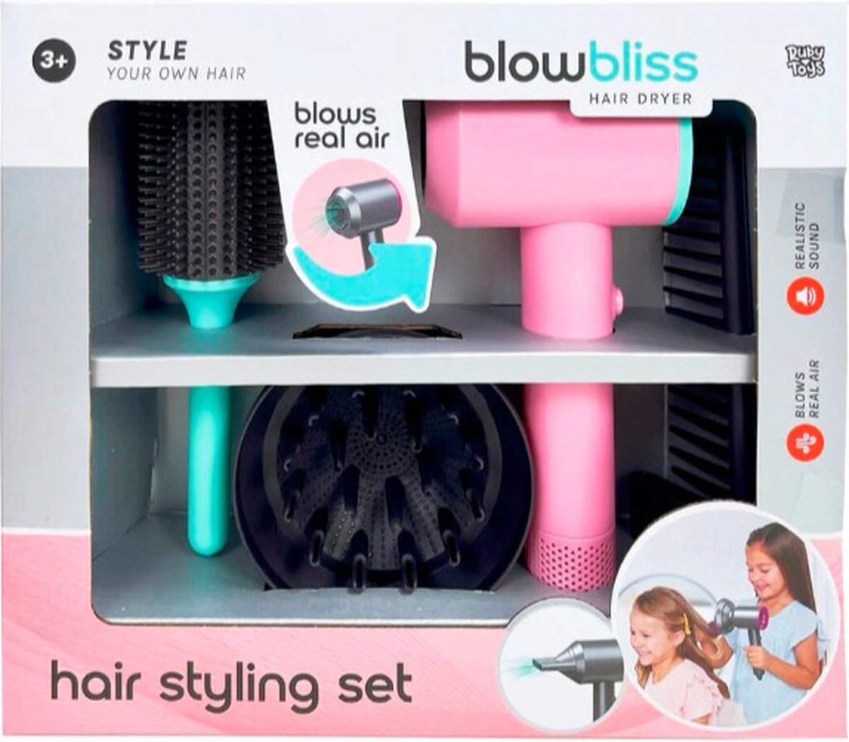   Kapper Hair Styling Set Roze