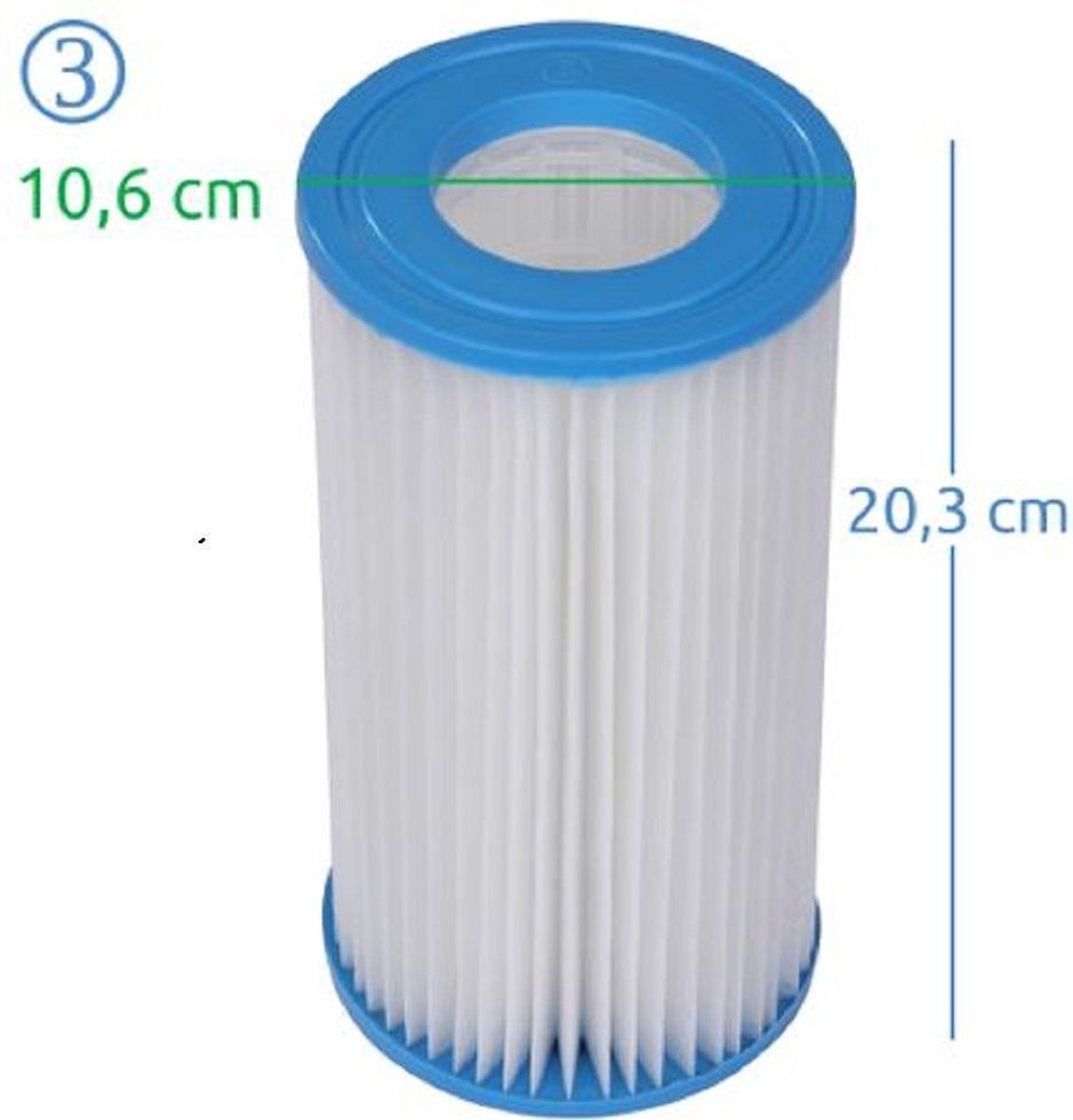 Jilong filter type 3 -  Intex filter A - blueborn 3