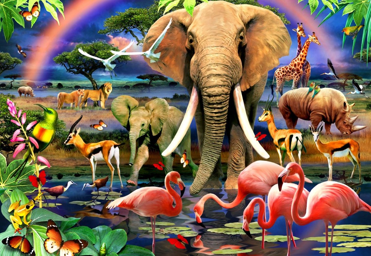 African Savannah Puzzel 1000 stukjes