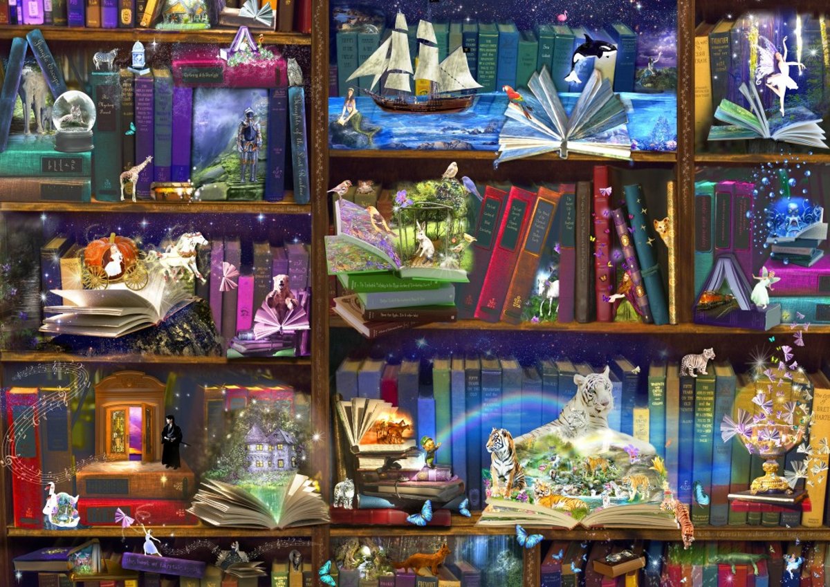 Alixandra Mullins legpuzzel Library Adventures in Reading 3000 stukjes