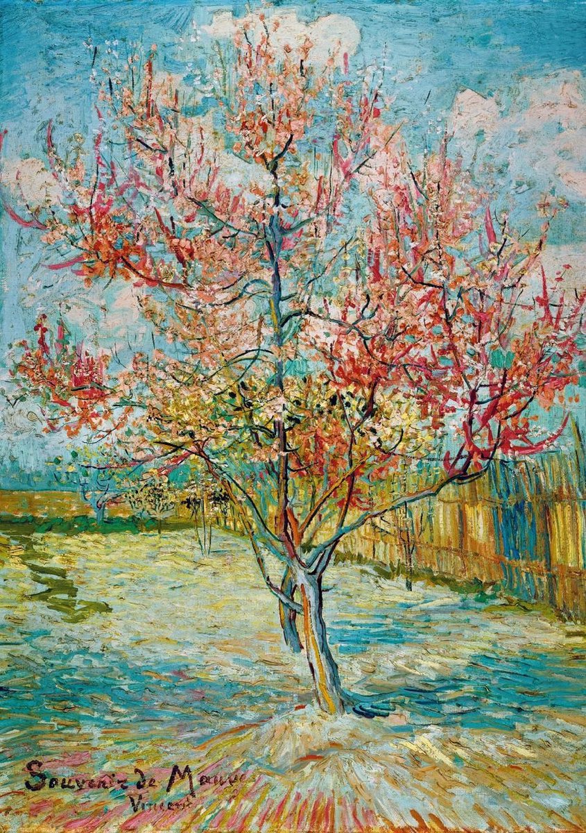 Bluebird - Vincent Van Gogh - Pink Peach Trees (Souvenir de Mauve), 1888 -  Puzzel 1000 stukjes