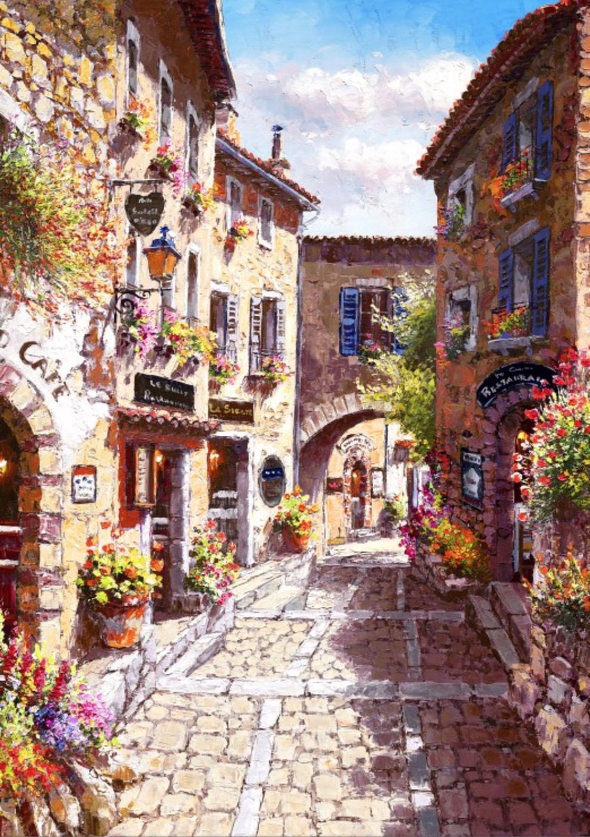 Bluebird Eze Village Puzzel 1000 stukjes