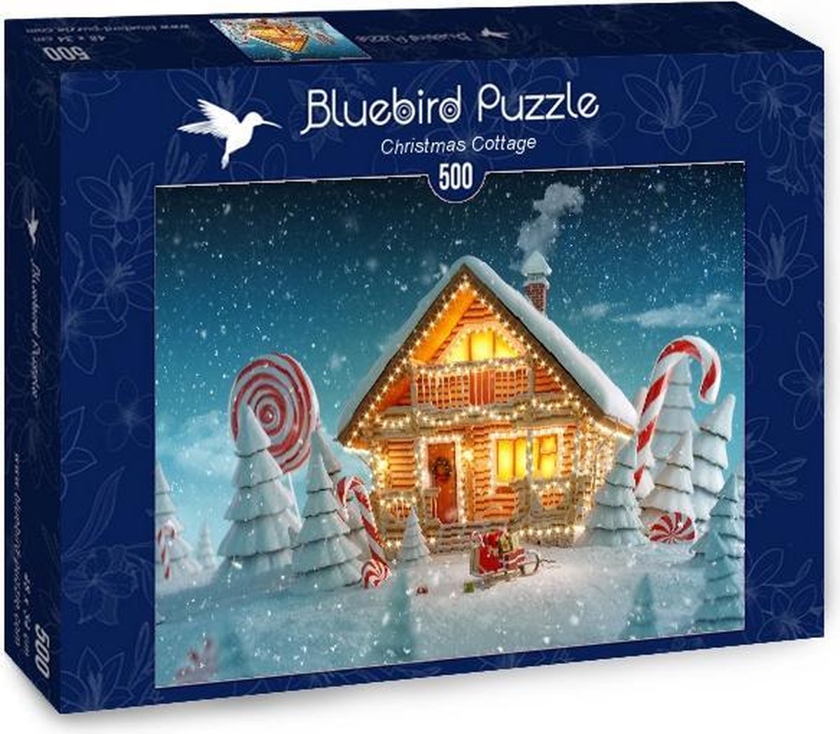 Christmas Cottage Bluebird - 500 stukjes - Legpuzzel