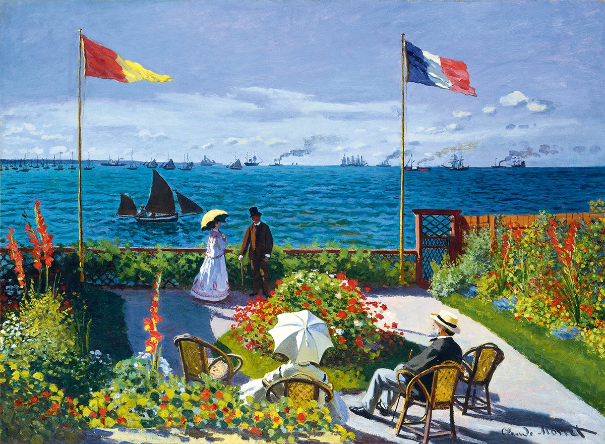 Claude Monet - Garden at Sainte-Adresse, 1867  Puzzel  3000 stukjes