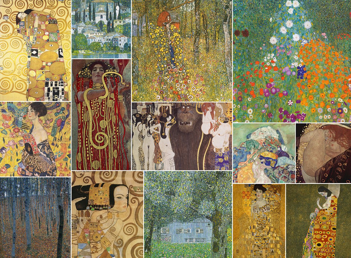 Gustav Klimt - Collage Puzzel  6000 stukjes