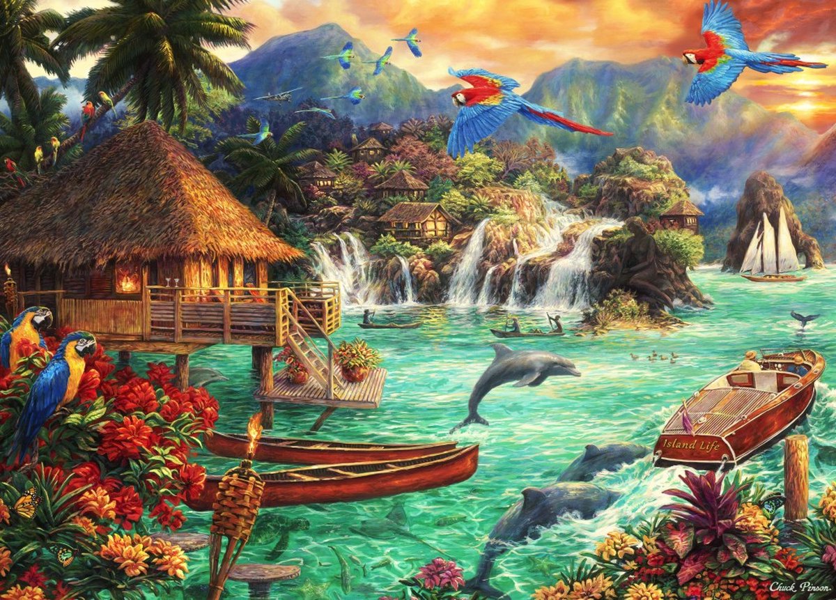 Island Life Puzzel  1500 stukjes