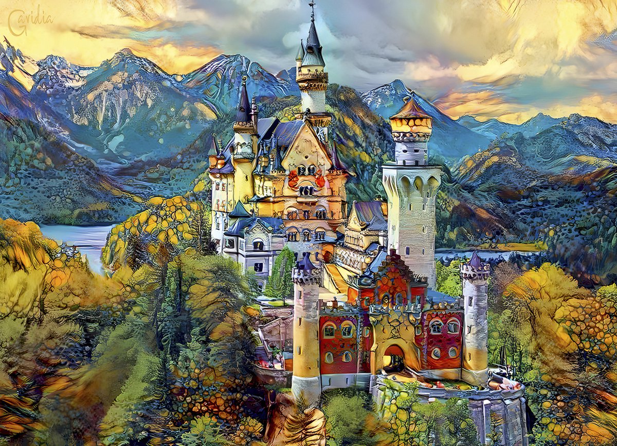 Kasteel Neuschwanstein legpuzzel 1000