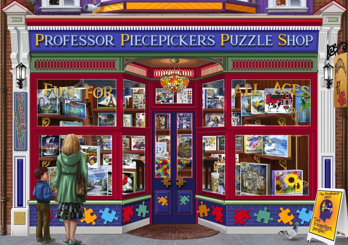 Professor Puzzles bluebird puzzels 1000